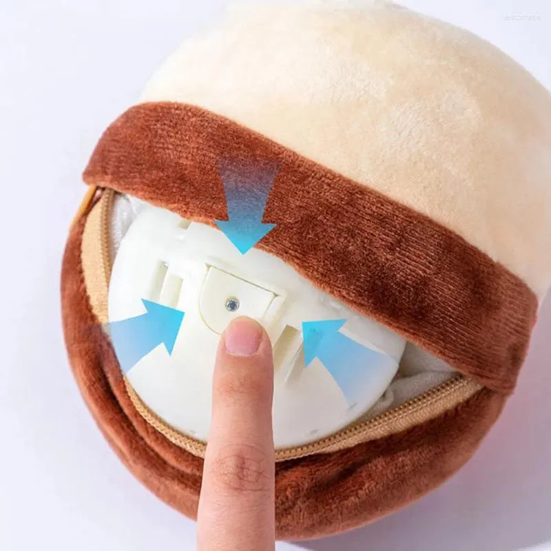 Interactive Plush Dog Toy – USB Rechargeable Rolling Ball with Music for Small and Medium Dogs