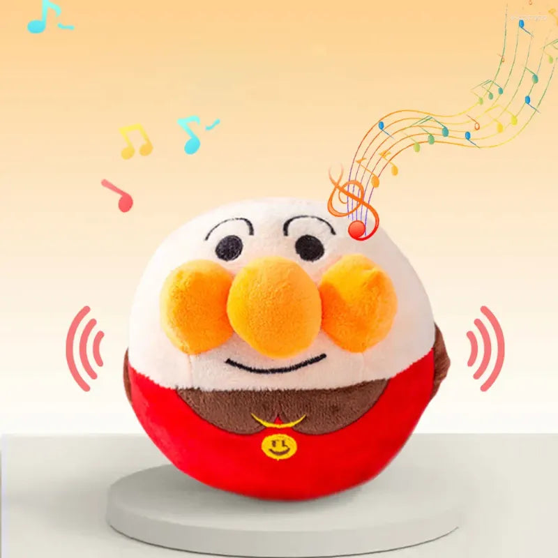 Interactive Plush Dog Toy – USB Rechargeable Rolling Ball with Music for Small and Medium Dogs