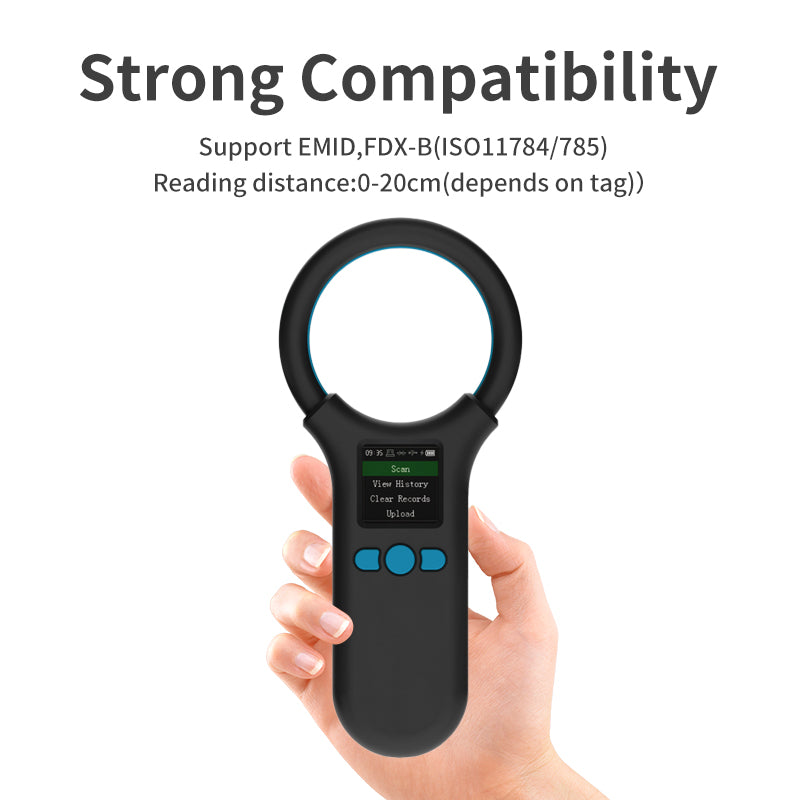 Animal RFID Reader: Pet Microchip Scanner USB/Bluetooth