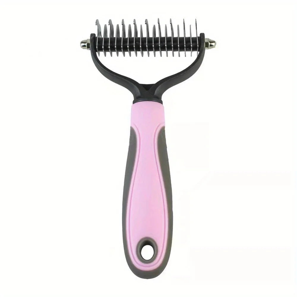 Dog Cat Hair Removal Comb - Grooming & Dematting Brush