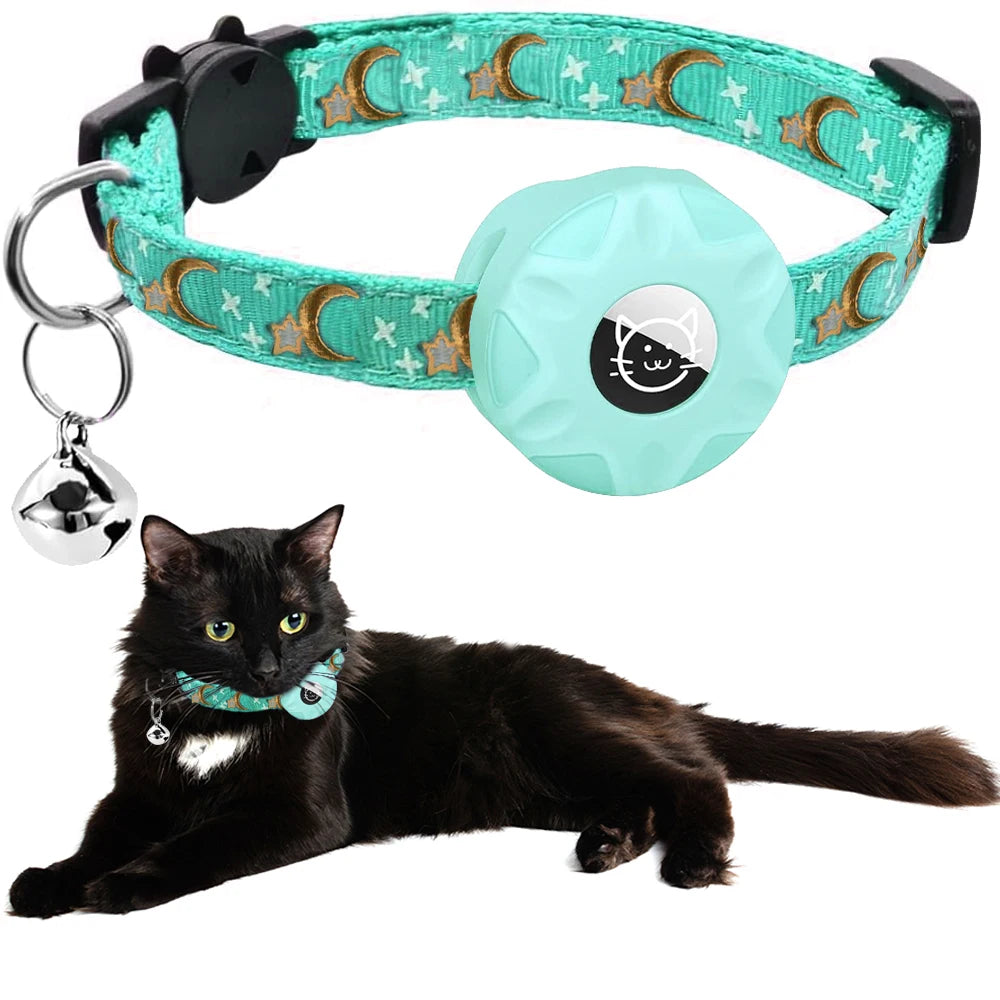 Apple Tag Cat Collar: Reflective, Safe, & Breakaway Design