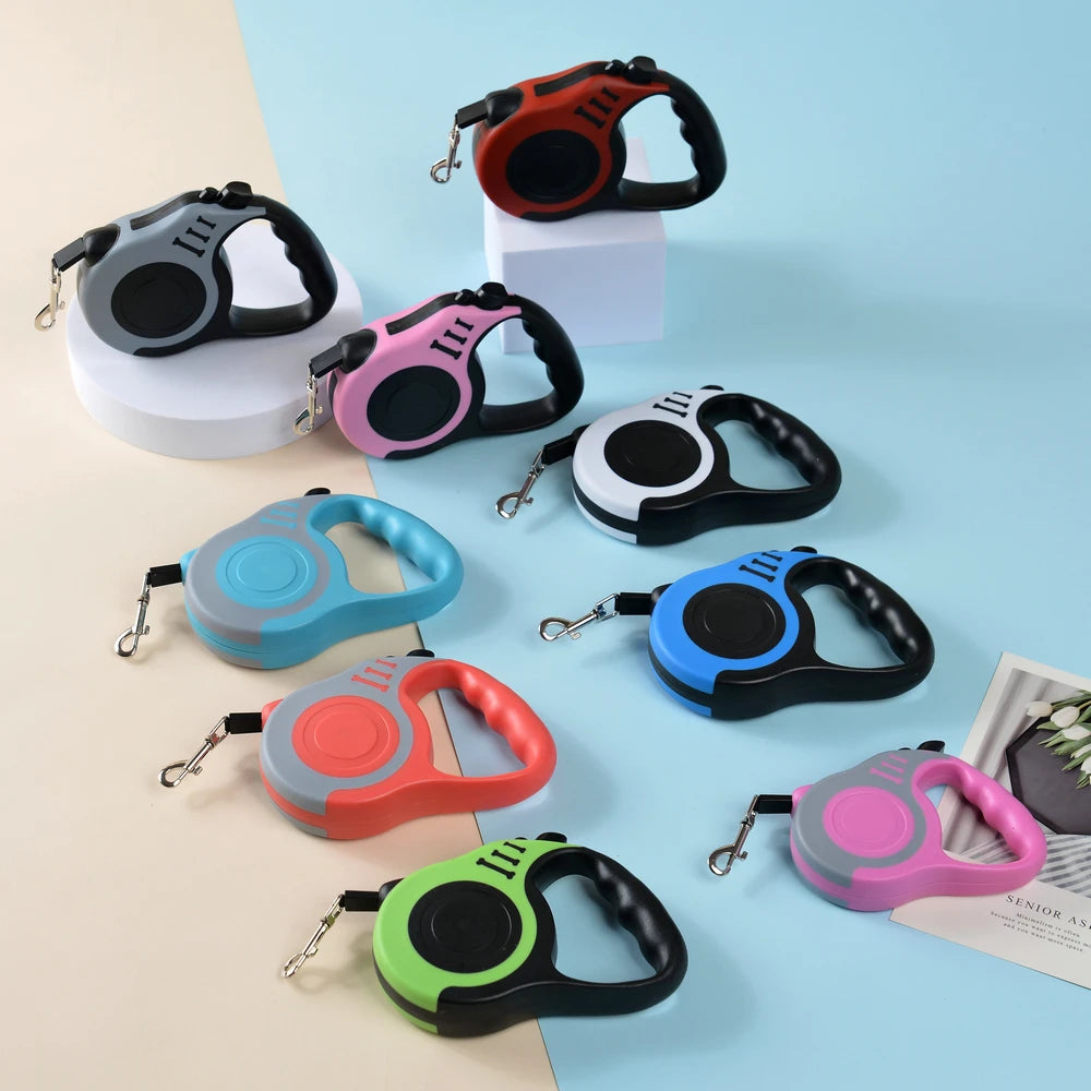Retractable Dog Leash 5M for Small to Large Dogs - Hiking Ready