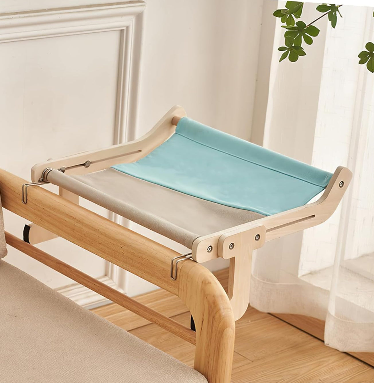 Cat Hammock Window Perch - Window Bed for Cat No Drill, Easy Install, 40 LB Support