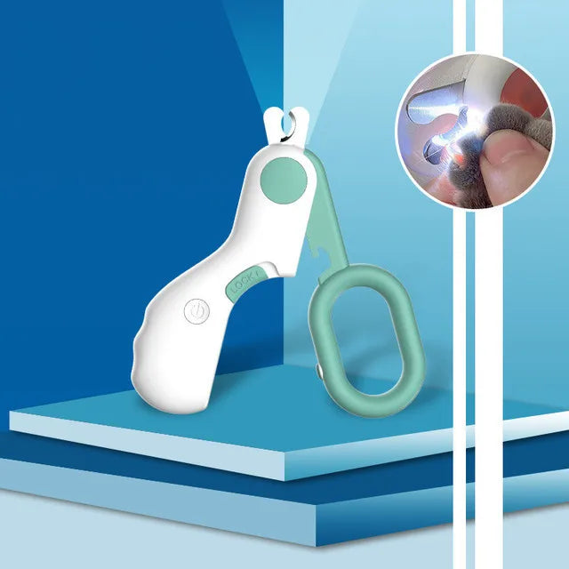 LED Pet Nail Clipper - Safe Grooming for Cats & Small Dogs