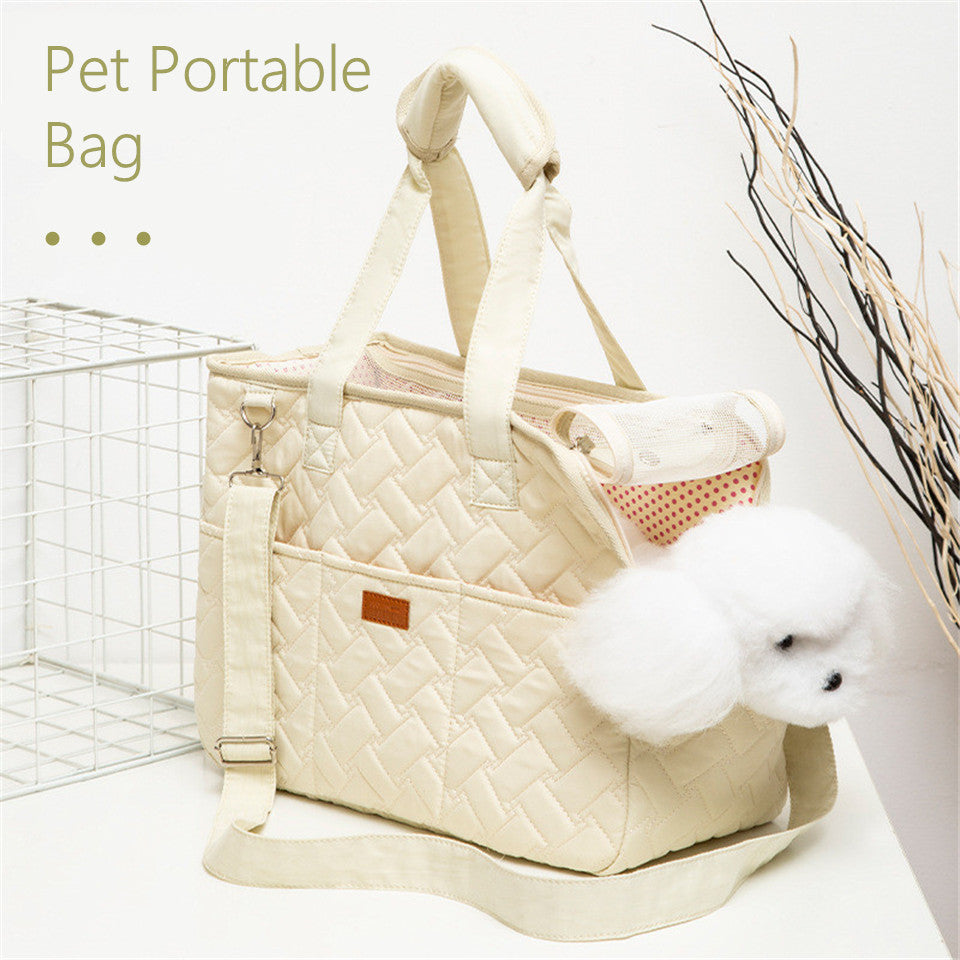 Breathable Pet Carrier: Spacious Dog & Cat Travel Bag