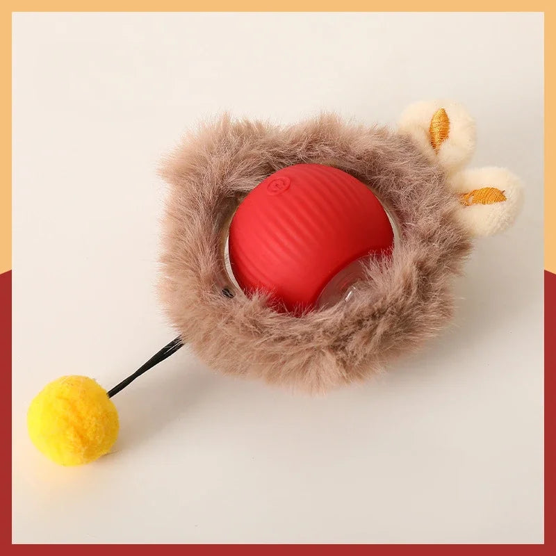 Interactive Cat Ball: Auto Electric Teaser, USB Rechargeable