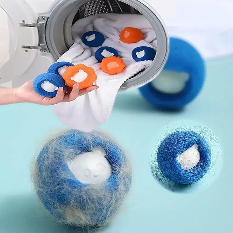 Pet Hair Remover Balls - Reusable Laundry Fur Catcher