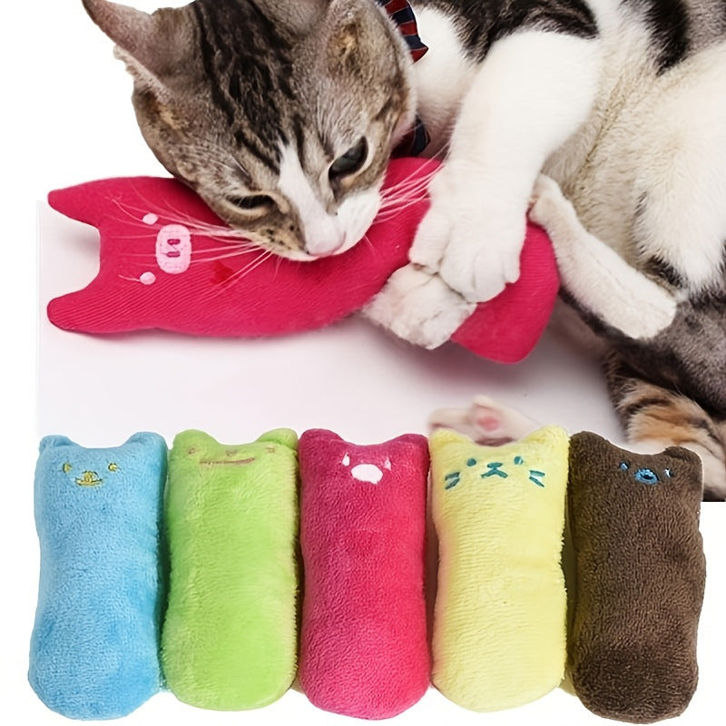 Teeth Grinding Catnip Toys - Interactive Plush for Cats