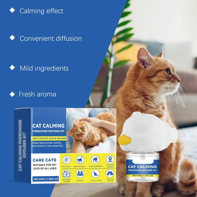 Cat Calming Diffuser 45ml - Reduce Stress & Scratching