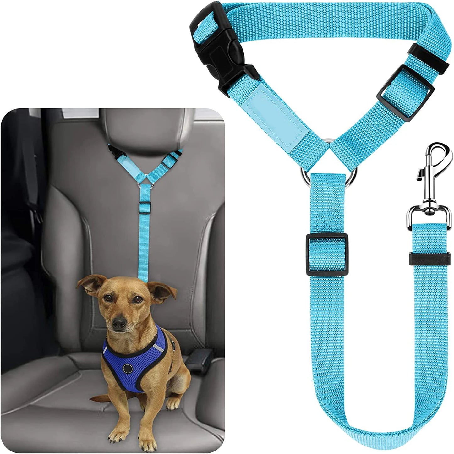 Pet Car Seat Belt - Adjustable Safety Headrest Restraint