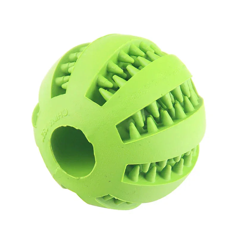 Dog Ball Toys - Interactive Chew & Clean Rubber for Small Dogs