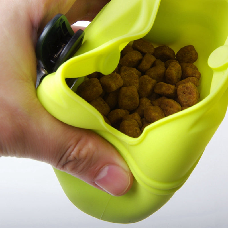 Dog Treat Pouch Silicone Waist Bag - Portable & Easy Clean