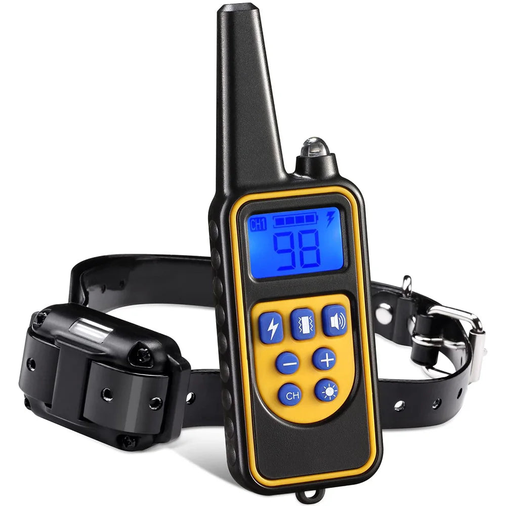 Electric Dog Training Collar: Waterproof, Rechargeable, Anti-Bark