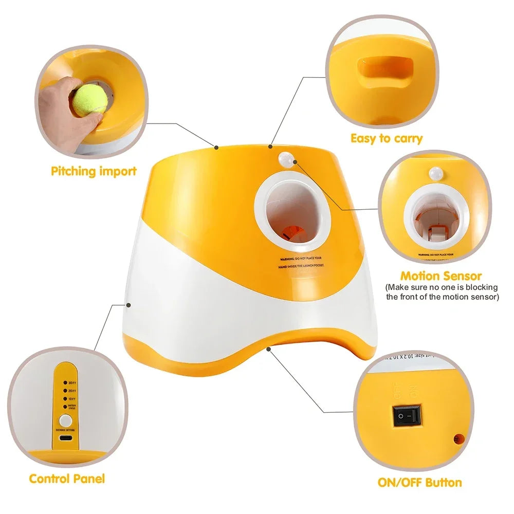 Automatic Dog Ball Launcher - Rechargeable Pet Toy