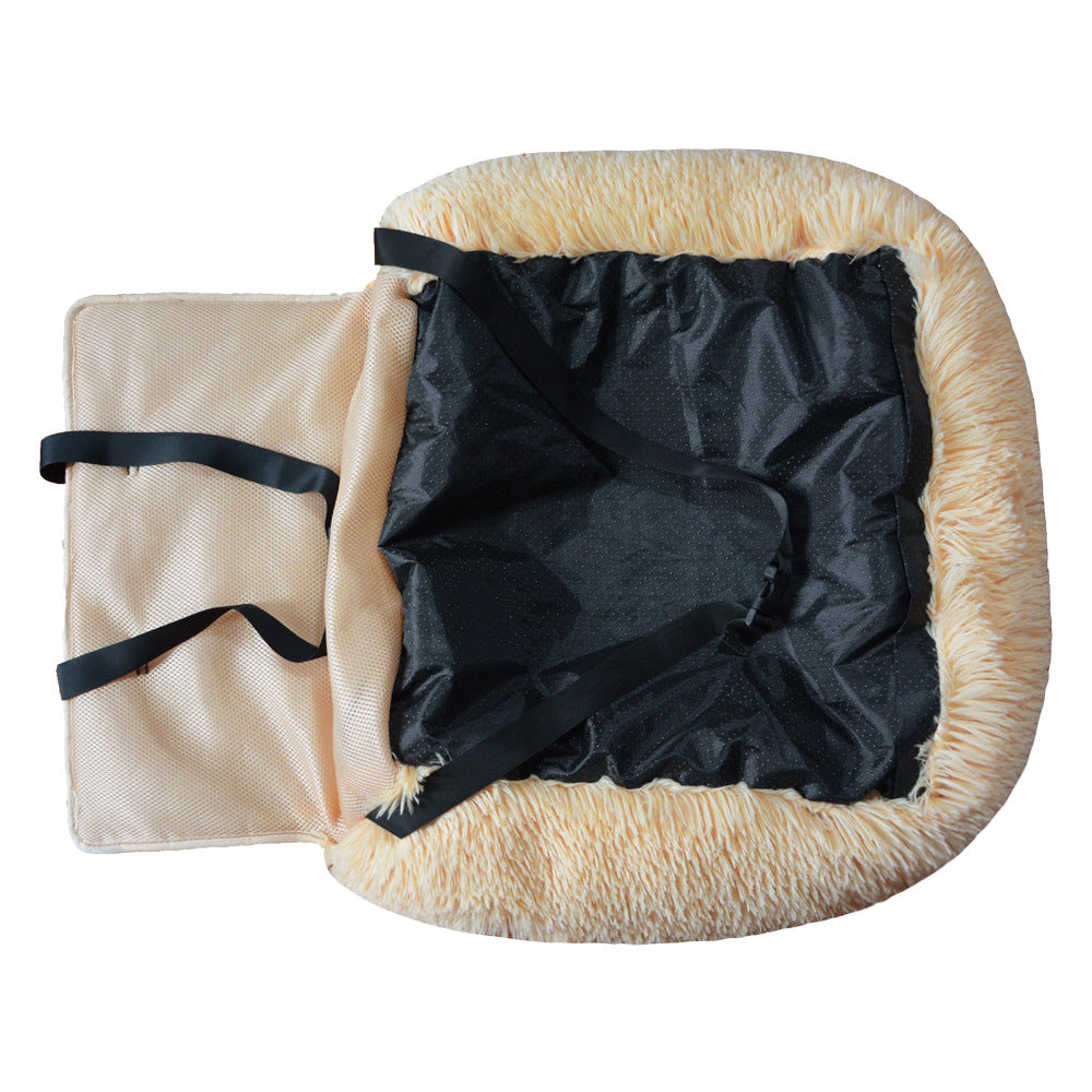 Car Dog Seat and Bed 2in1: Safety Pet Seat & Indoor Cushion