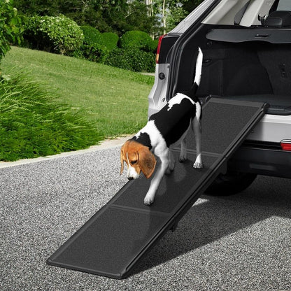 Extra Long Foldable Dog Ramp for Car – 70" Non-Slip Portable Pet Ladder for Large Dogs, SUVs & Trucks