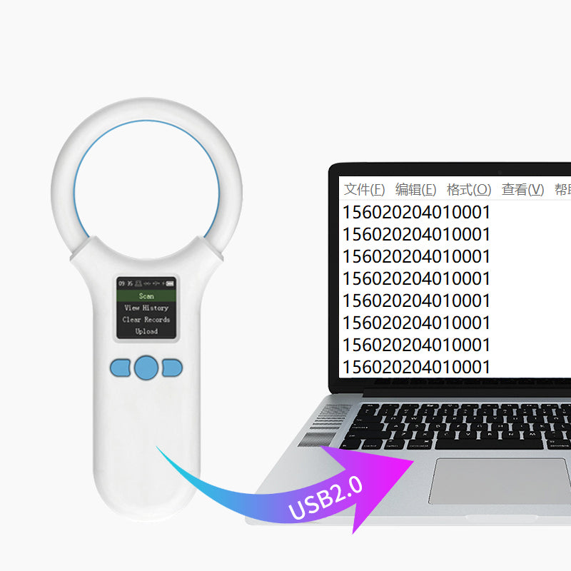 Animal RFID Reader: Pet Microchip Scanner USB/Bluetooth