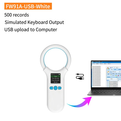 Animal RFID Reader: Pet Microchip Scanner USB/Bluetooth