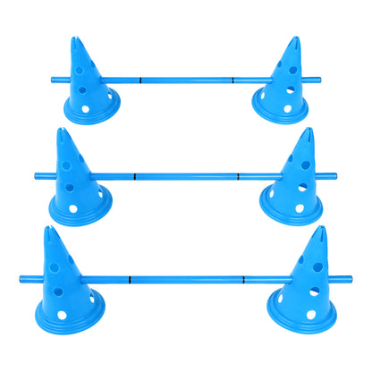 3-Piece Dog Agility Training Pole Set – Portable Outdoor Pet Exercise Equipment