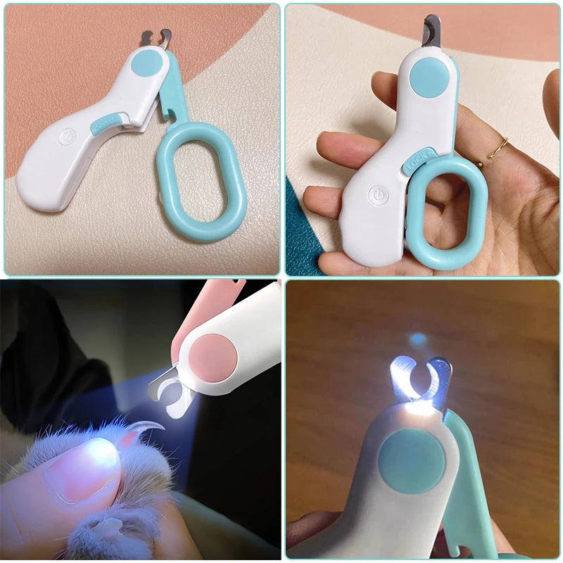 LED Pet Nail Clipper - Safe Grooming for Cats & Small Dogs