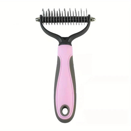 Dog Cat Hair Removal Comb - Grooming & Dematting Brush