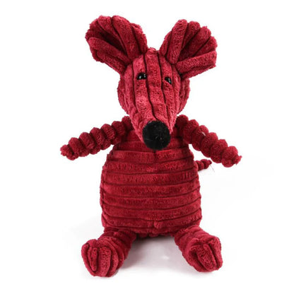 Dog Squeak Toy - Plush Animal Chew & Play for Small Dogs