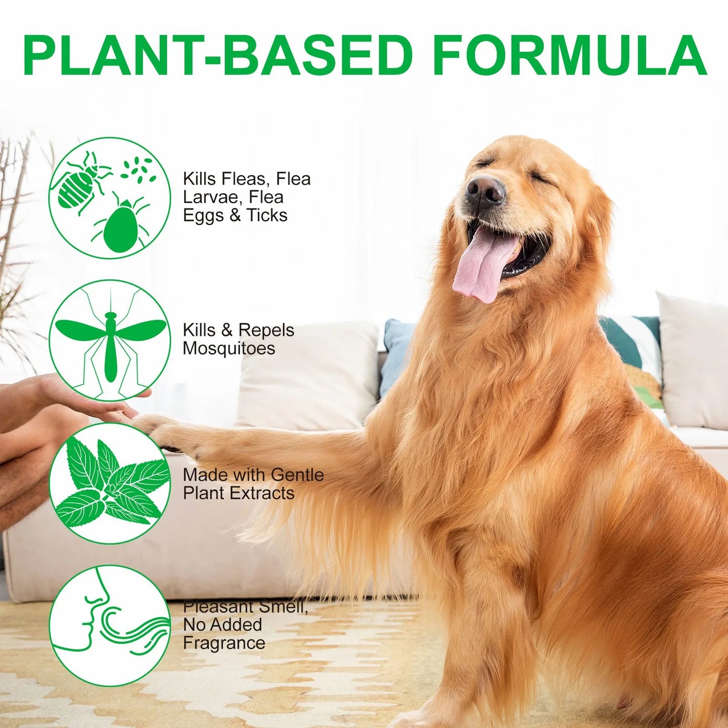 Natural Flea & Tick Spray 100ml for Dogs & Cats - Peppermint