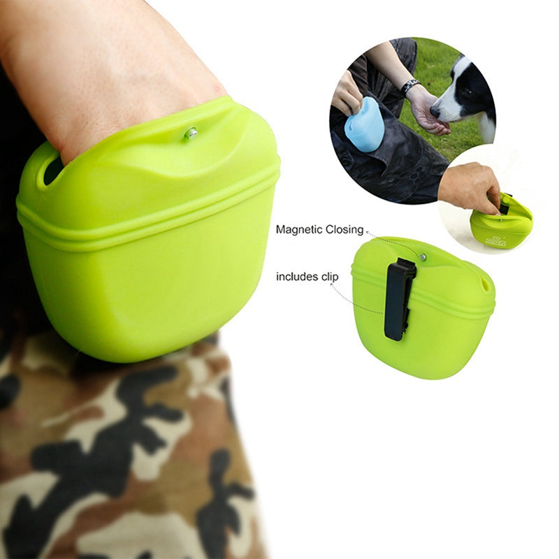 Dog Treat Pouch  Silicone Waist Bag - Portable & Easy Clean