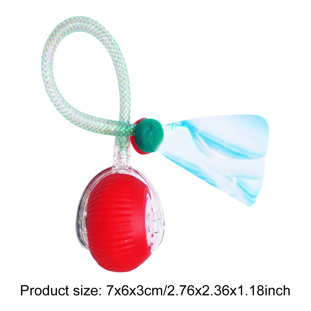 Interactive Cat Toy Ball: Rechargeable & Elastic Tail Fun