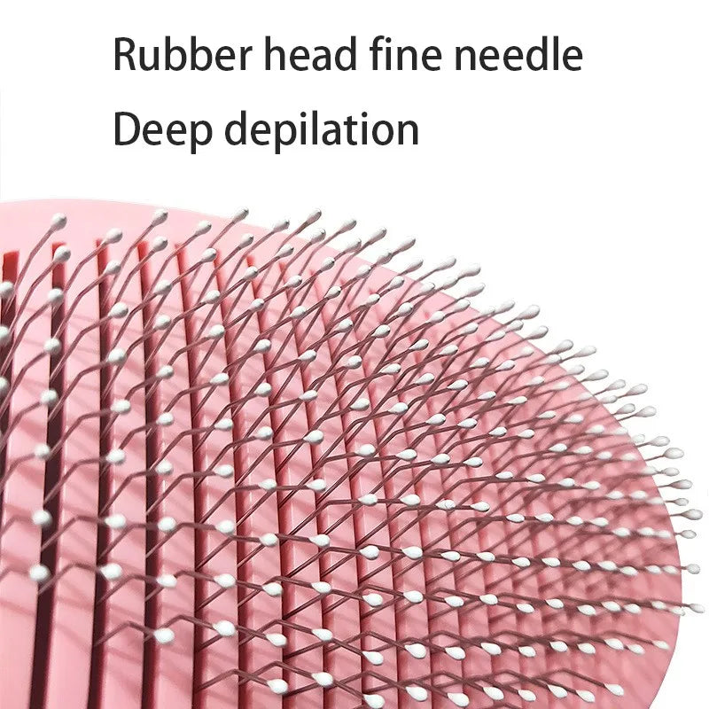 Pet Deshedding Brush for Long Haired Dogs Cats Hair Remover Brush - Dog & Cat Grooming Slicker Tool