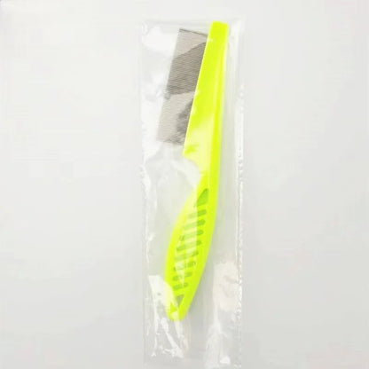 Pet Hair Shedding Comb - Stainless Steel Flea Comb for Cats & Dogs