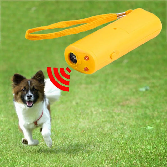 Dog Bark Stopper, Anti-Bark Trainer with Flashlight, 3-in-1 Device