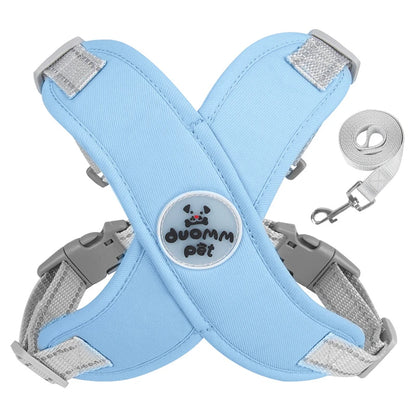 Dog Harness Leash Set - Reflective & Breathable for Small Dogs