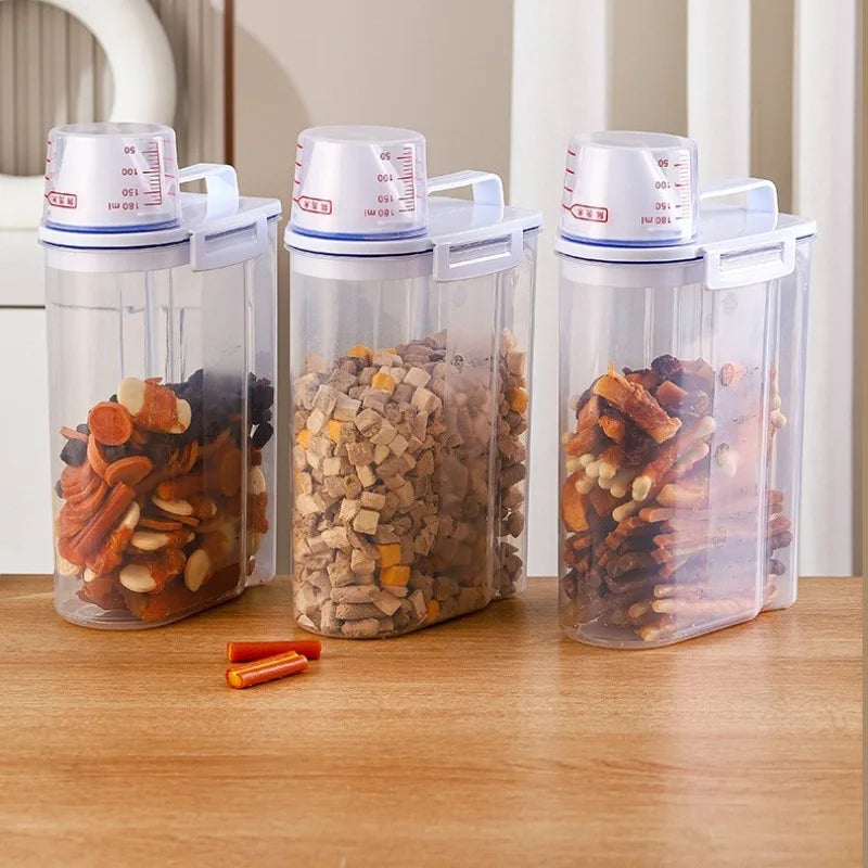 Dog Food Storage Bucket - Sealed Pet Grain Container