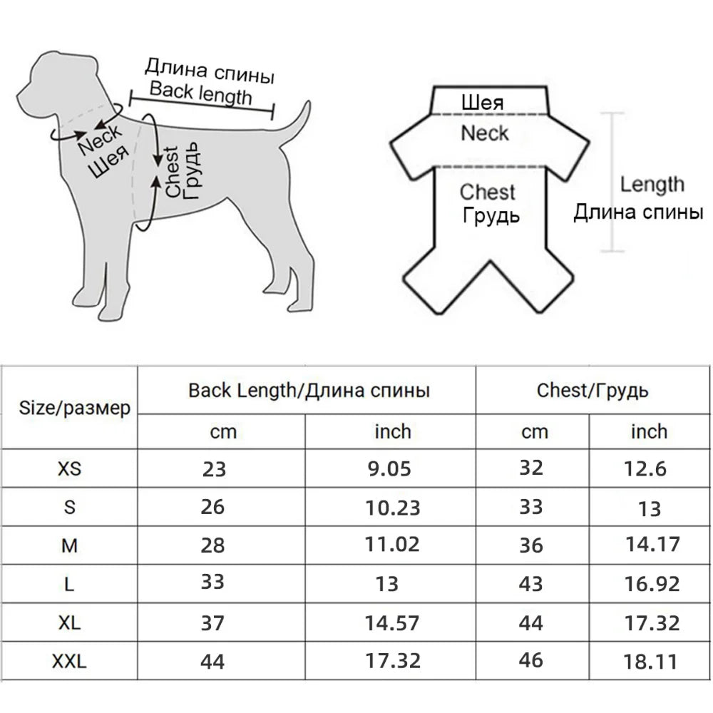 Pet Dog Raincoat Waterproof Jacket - XS to XXL Sizes