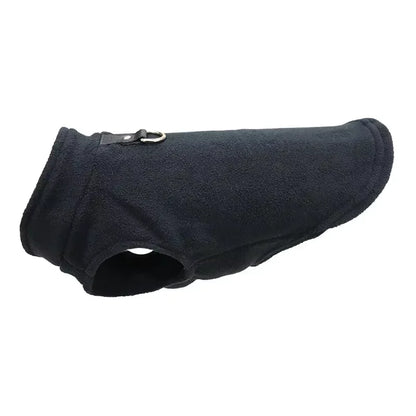 Warm Fleece Dog Jacket with D-Ring for Small Breeds