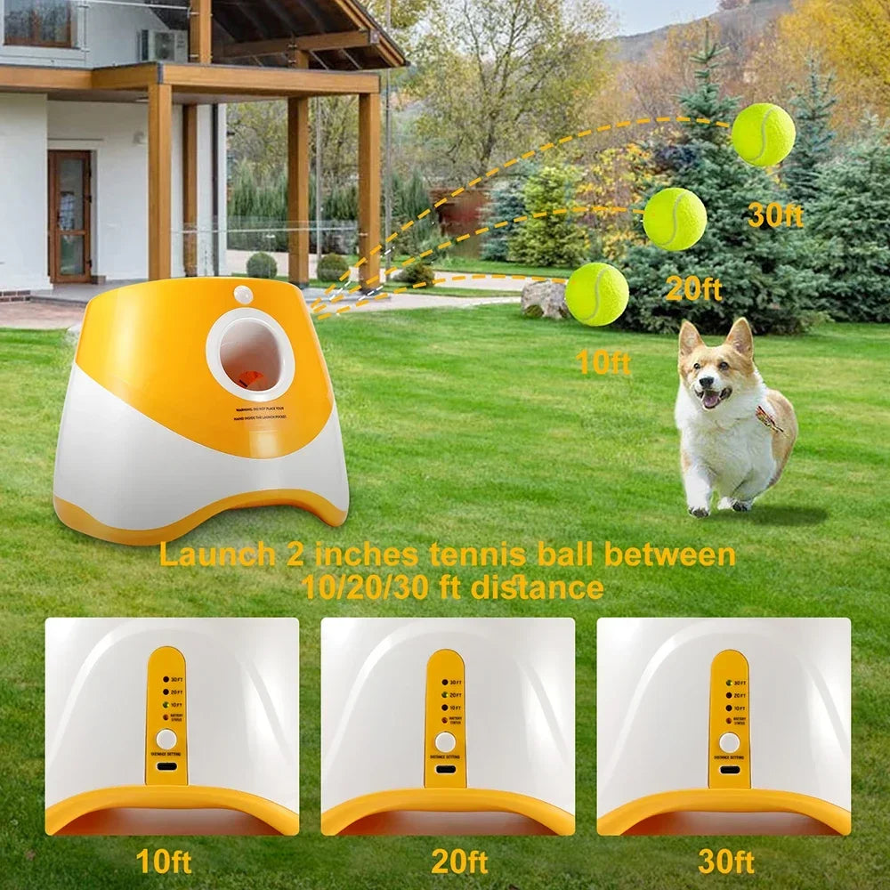 Automatic Dog Ball Launcher - Rechargeable Pet Toy