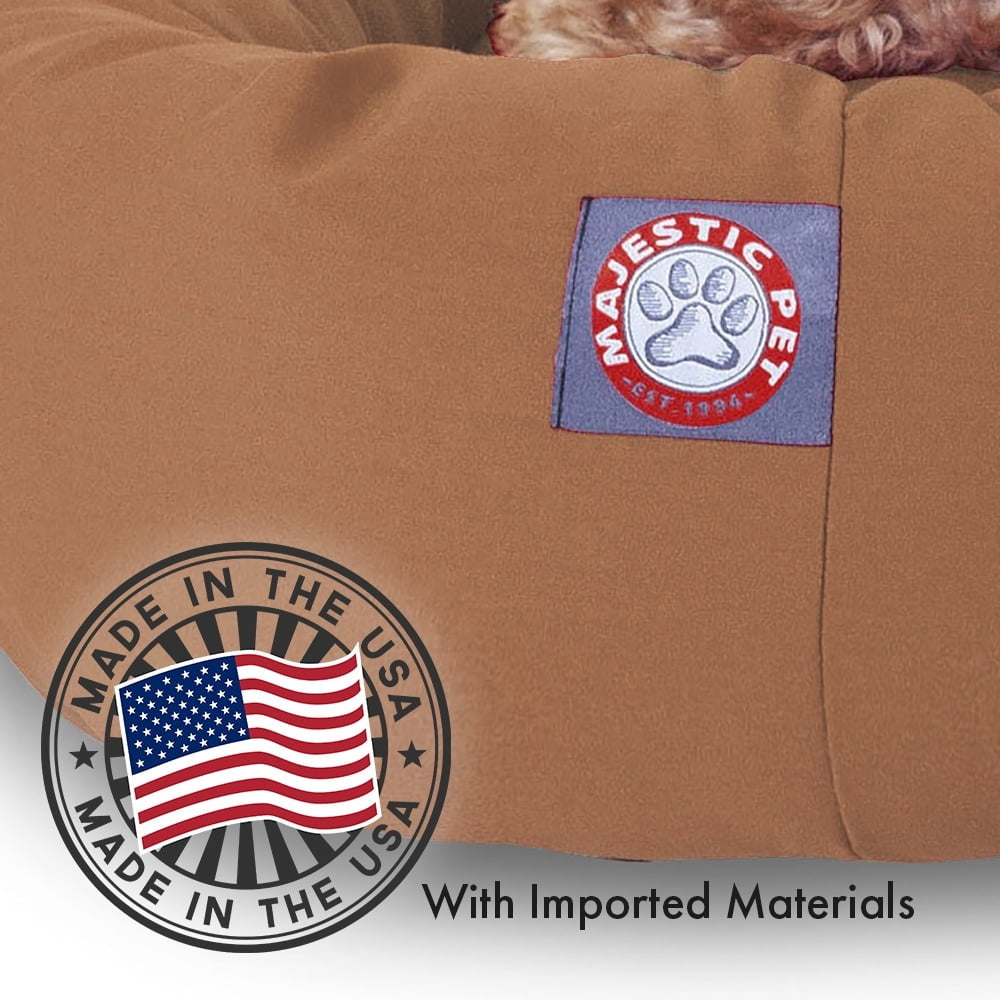 Washable Dog Bed Extra Large Plush Cozy Waterproof Round