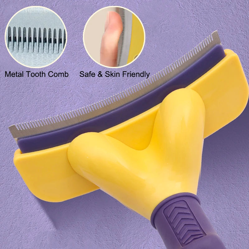 Dog Brush Grooming Tool - Tangle-Free Pet Hair Remover