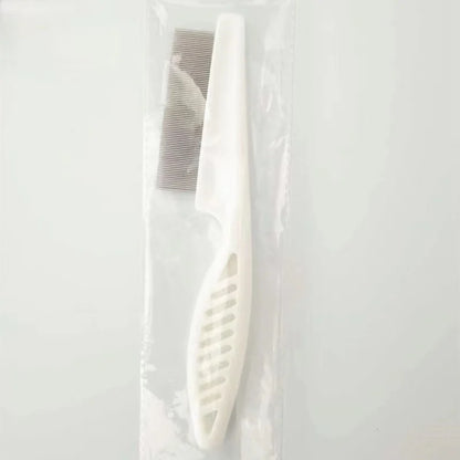 Pet Hair Shedding Comb - Stainless Steel Flea Comb for Cats & Dogs