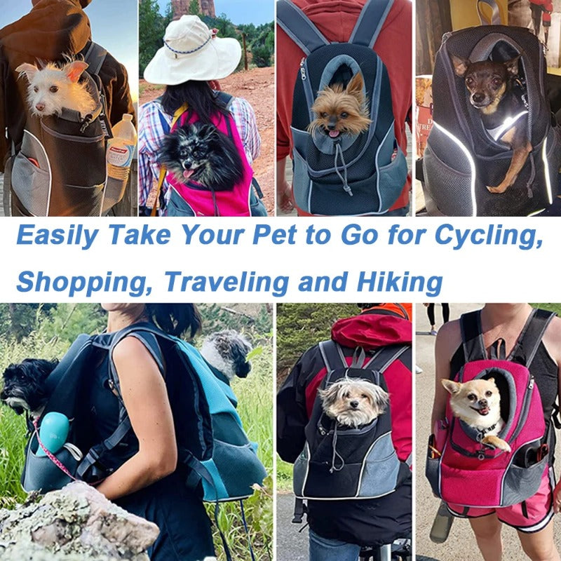 Dog Carrier Backpack - Portable, Breathable, Adjustable Straps