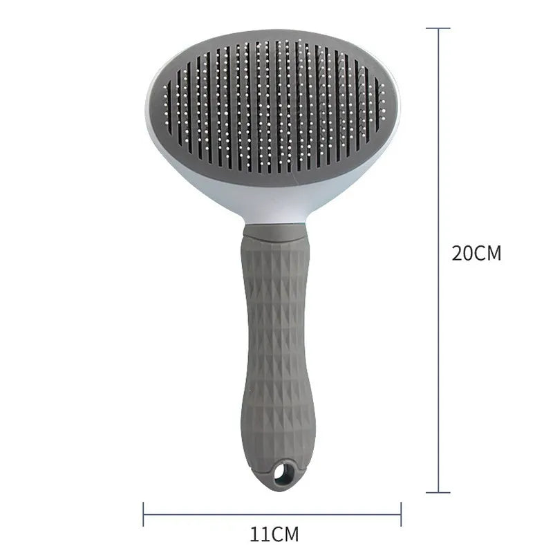 Pet Deshedding Brush for Long Haired Dogs Cats Hair Remover Brush - Dog & Cat Grooming Slicker Tool