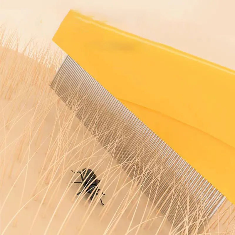 Pet Hair Shedding Comb - Stainless Steel Flea Comb for Cats & Dogs