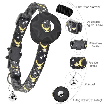 Apple Tag Cat Collar: Reflective, Safe, & Breakaway Design