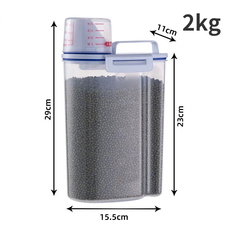 Dog Food Storage Bucket - Sealed Pet Grain Container