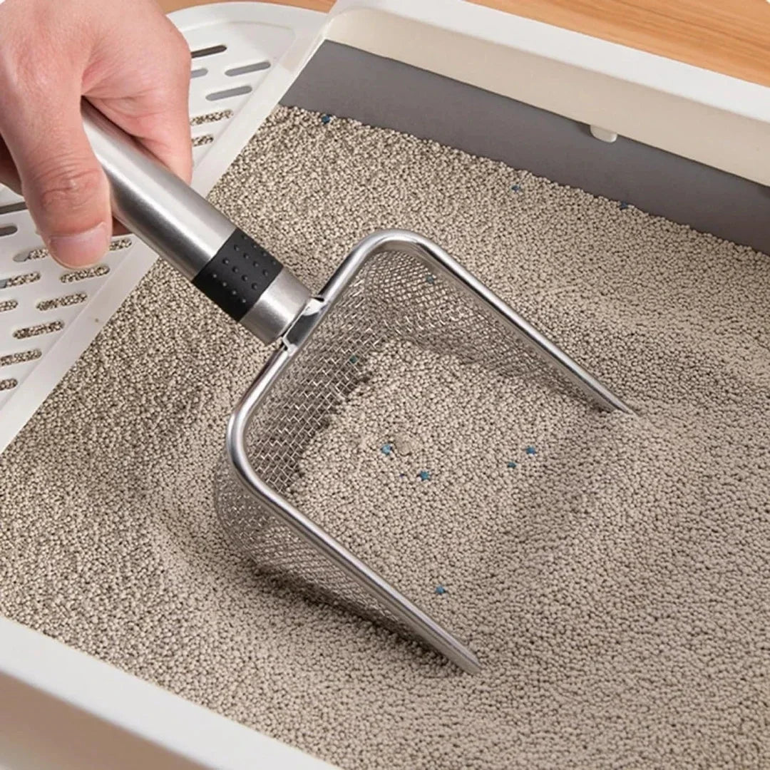 Stainless Steel Cat Litter Scoop - Rust-Proof & Easy Clean