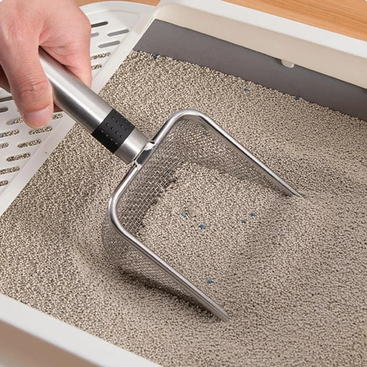 Stainless Steel Cat Litter Scoop - Rust-Proof & Easy Clean