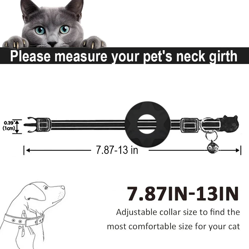 Apple Tag Cat Collar: Reflective, Safe, & Breakaway Design