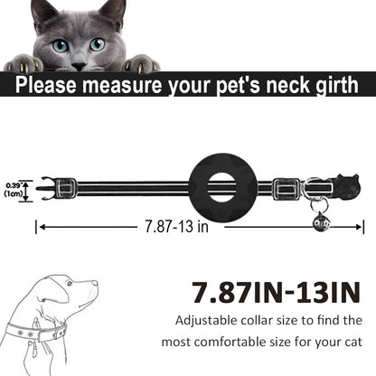 Apple Tag Cat Collar: Reflective, Safe, & Breakaway Design