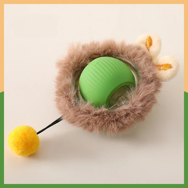 Interactive Cat Ball: Auto Electric Teaser, USB Rechargeable